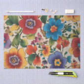 Italiaanse bloemprint decoupage / tissuepapier (Craft)
