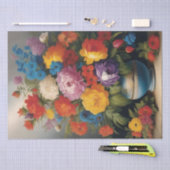 Italiaanse bloemprint decoupage / tissuepapier (Craft)