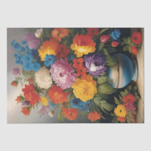 Italiaanse bloemprint decoupage / tissuepapier