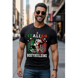 Italiaanse Bodybuilding Gym T-shirt