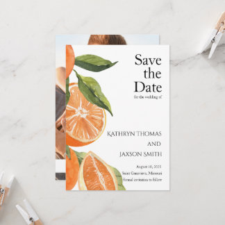 Italiaanse Boerderij Bruiloft Save the Date Kaart