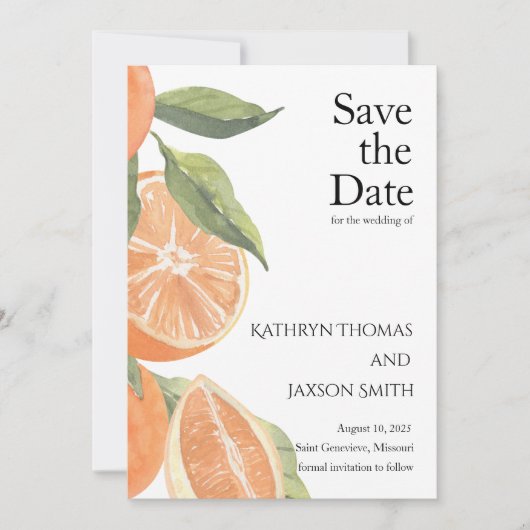 Italiaanse Boerderij Bruiloft Save the Date Kaart (Voorkant)