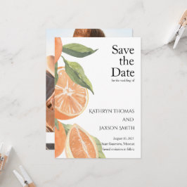 Italiaanse Boerderij Bruiloft Save the Date Kaart
