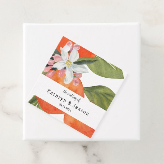 Italiaanse boerderij Favor Tag Citrus Bedankjes Labels (In situ)