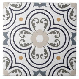 Italiaanse botanische sierkunst in de Middellandse Tegeltje