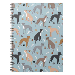 Italiaanse Botten van de Greyhound Dog en de Notit Notitieboek