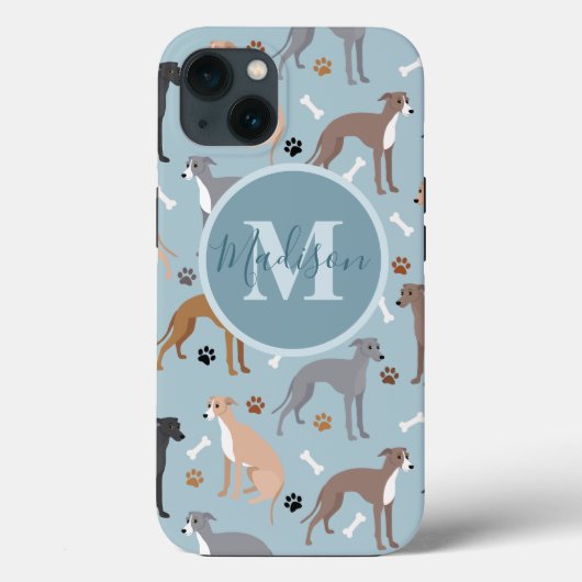 Italiaanse Botten van de Greyhound Dog en het Mono Case-Mate iPhone Case (Achterkant)