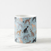 Italiaanse Botten van Greyhound Dog en de Mok van  (Center)