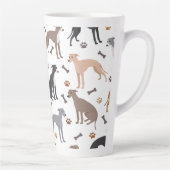 Italiaanse Botten van Greyhound Dog en Mok van Paw (Rechts)