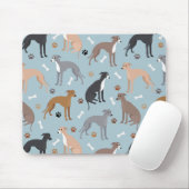 Italiaanse Botten van Greyhound Dog en Muismat van (Met muis)