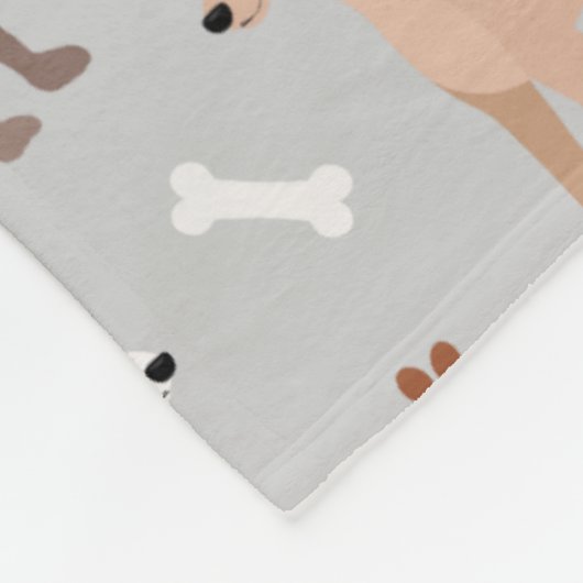 Italiaanse Botten van Greyhound Dog en Paws Fleece (Hoek)