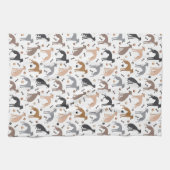 Italiaanse Botten van Greyhound Dog en Paws Kitche Theedoek (Horizontaal)