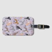 Italiaanse Botten van Greyhound Dog en poten Bagagelabel (Voorkant (horizontaal))