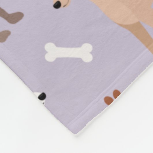 Italiaanse Botten van Greyhound Dog en poten Fleece Deken (Hoek)