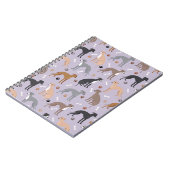 Italiaanse Botten van Greyhound Dog en poten Notitieboek (Linkerzijde)