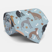 Italiaanse Botten van Greyhound Dog en Stropdas va (Opgerold)