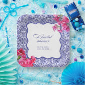 Italiaanse bougainvillea bruidsfeest papieren bordje (Feest)