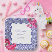 Italiaanse bougainvillea bruidsfeest papieren bordje (Feest)