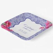 Italiaanse bougainvillea bruidsfeest papieren bordje (Gebogen)