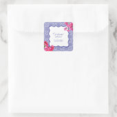 Italiaanse bougainvillea bruidsfeest vierkante sticker (Tas)