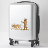 Italiaanse Bracco jacht auto sticker (Koffer)