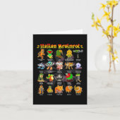 Italiaanse Brain Rot Italiaanse Brainrot Grappige  Kaart (Gele Bloem)