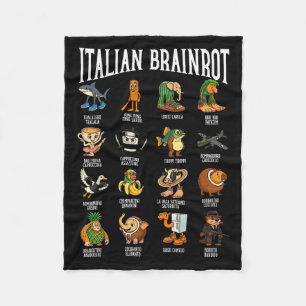 Italiaanse Brainrot Ballerina Ino Karakter Meme Mi Fleece Deken