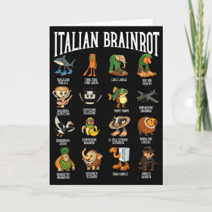 Italiaanse Brainrot Ballerina Ino Karakter Meme Mi Kaart