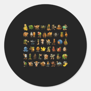 Italiaanse Brainrot Gen-z Meme Grappige Brain Rot  Ronde Sticker