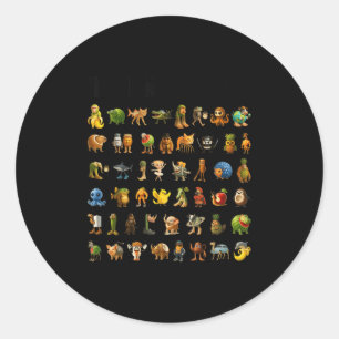 Italiaanse Brainrot Gen-z Meme Grappige Brain Rot  Ronde Sticker