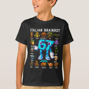 Italiaanse Brainrot Grappige 67 Meme Verjaardagsde T-shirt