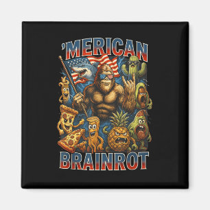 Italiaanse Brainrot Grote Meme 4 juli Vlag Voet Magneet