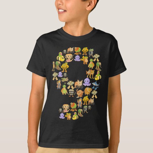 Italiaanse brainrot meme 9e verjaardagsfeest 9 jaa t-shirt (Voorkant)