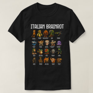 Italiaanse Brainrot Meme Grappige Karakterkunst T-shirt