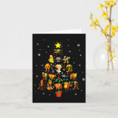 Italiaanse Brainrot Meme Kerstboom Brain Rot Kerst Kaart (Gele Bloem)