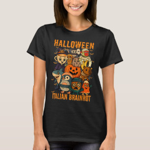 Italiaanse Brainrot Meme-personages Halloween-kost T-shirt