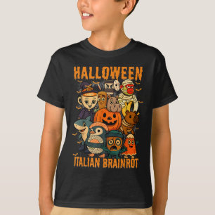 Italiaanse Brainrot Meme-personages Halloween-kost T-shirt