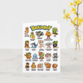 Italiaanse brainrot meme personages over absurde h kaart (Gele Bloem)