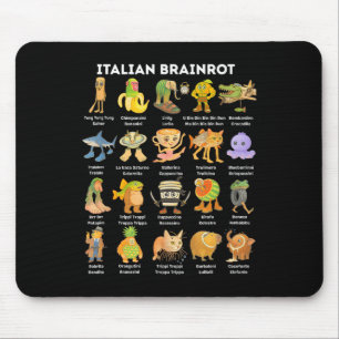 Italiaanse Brainrot Meme Voor Kinderen Jongens Man Muismat