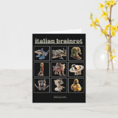 Italiaanse Brainrot-personages Meme Gen Z Funny Hu Kaart (Gele Bloem)