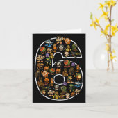 Italiaanse Brainrot Verjaardag 6 Leeftijd Meme 6e  Kaart (Gele Bloem)