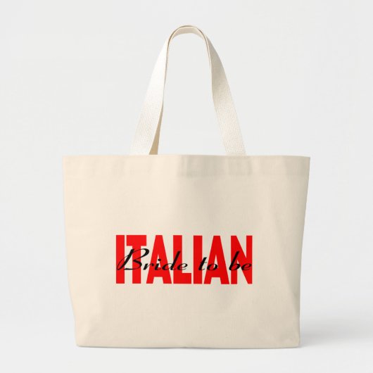 Italiaanse bride grote tote bag (Voorkant)