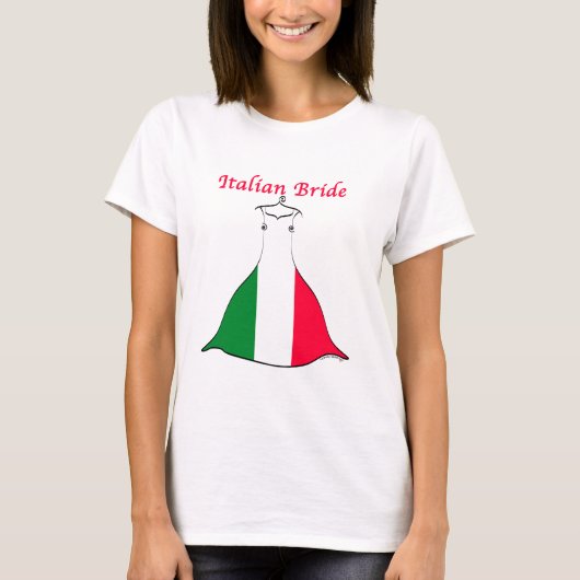 Italiaanse bride t-shirt (Voorkant)