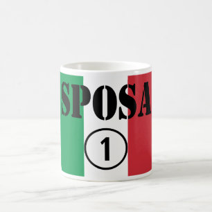 Italiaanse briden : Sposa Numero Uno Koffiemok