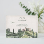 Italiaanse bruid & bruidegom Cyprus hillside bruil Kaart (Staand voorkant)