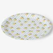 Italiaanse bruidsdouche Lemon Blue Papieren Bordje (Gekanteld)