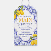 Italiaanse Bruidsfeest Borrel Cadeaulabel (Voorkant)