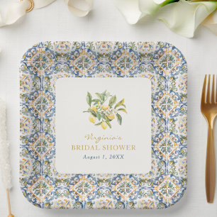 Italiaanse Bruiloft Bruidsfeest Papieren Bord