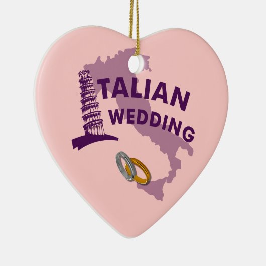 Italiaanse bruiloft keramisch ornament (Rechts)