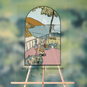 Italiaanse bruiloft welkom acryl bord (Neutraal)